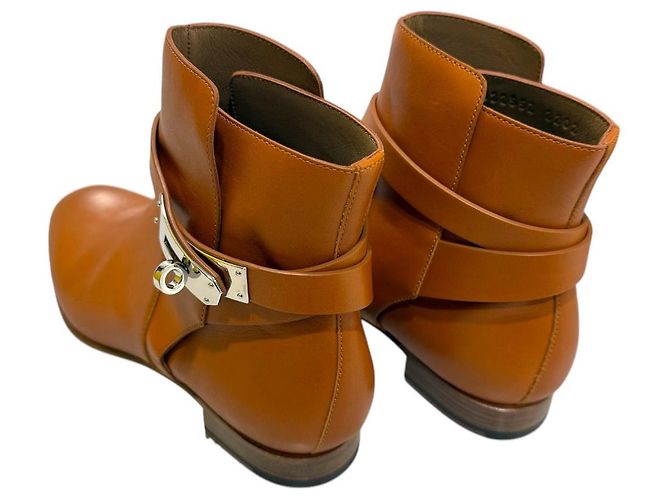 Hermès Botines Kelly Neo Marrón Castaño - vista 5