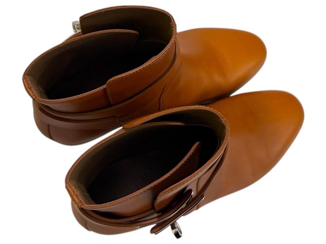 Hermès Botines Kelly Neo Marrón Castaño - vista 7