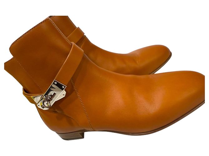 Hermès Botines Kelly Neo Marrón Castaño - vista 8