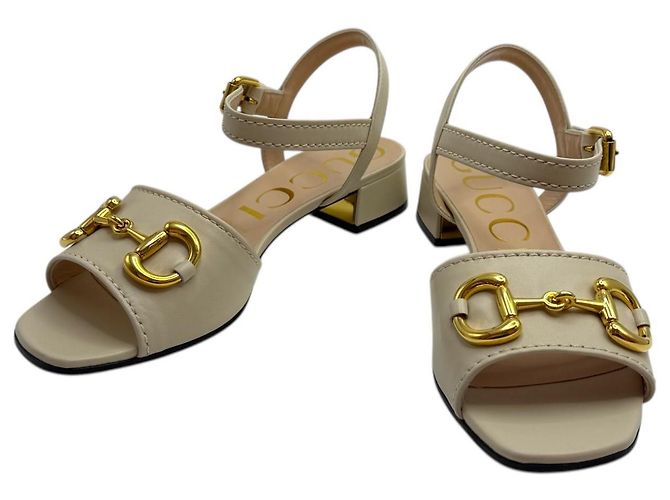 Gucci Sandali da Donna Horsebit Bianco - vista 2