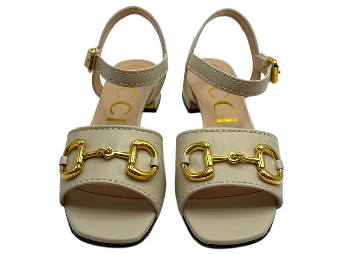 Gucci Sandali da Donna Horsebit Bianco - vista 3