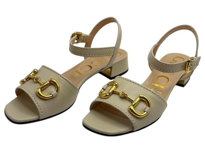 Gucci Sandali da Donna Horsebit Bianco - vista 4