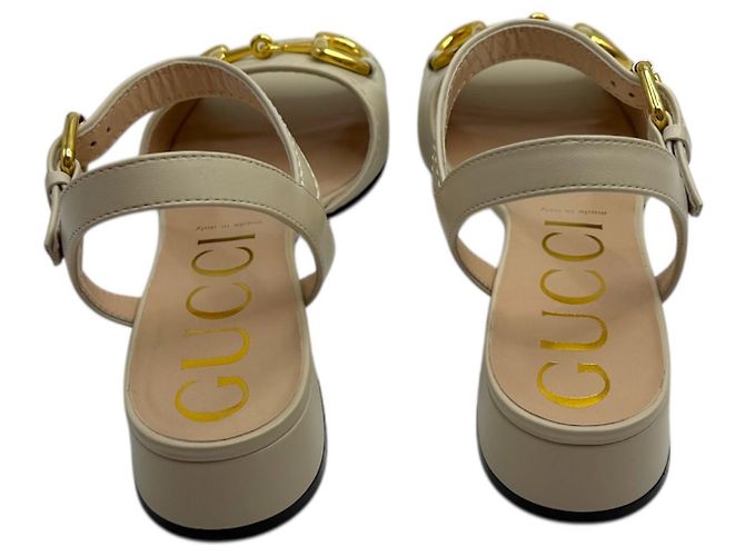 Gucci Sandali da Donna Horsebit Bianco - vista 5