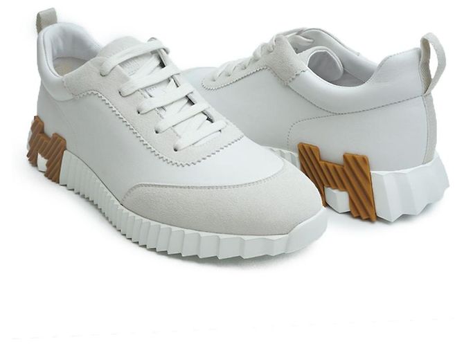 Hermès Baskets Rebonds Blanches Ensemble Complet - vue 2