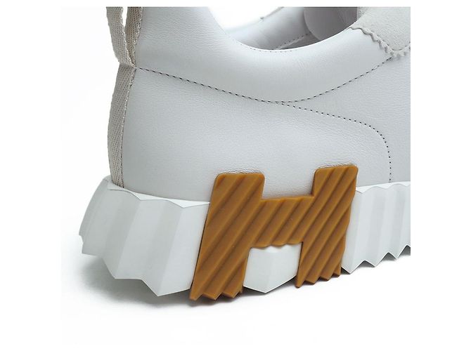 Hermès Baskets Rebonds Blanches Ensemble Complet - vue 9