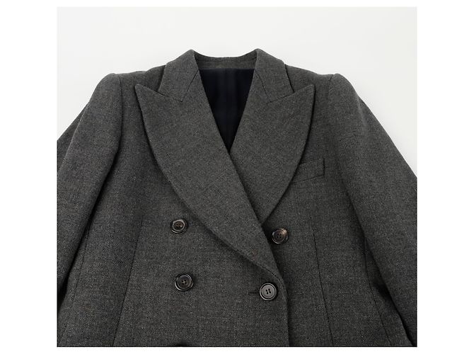 Saint Laurent Mantelgröße Braun - Ansicht 4