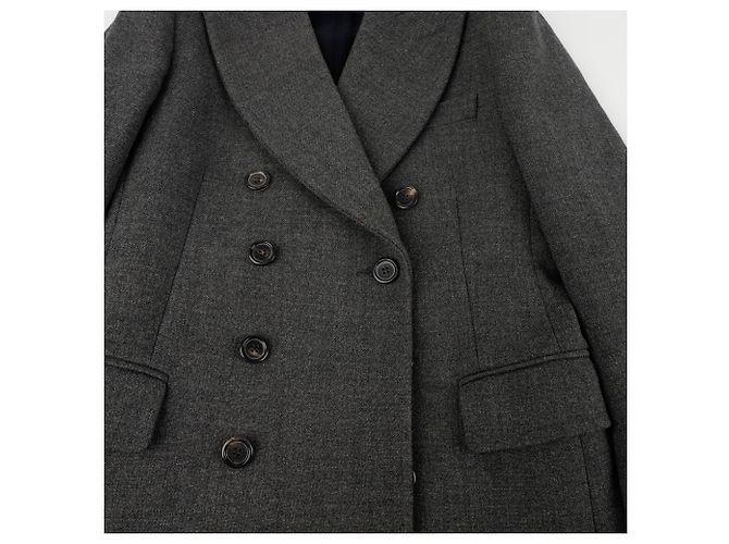 Saint Laurent Mantelgröße Braun - Ansicht 5