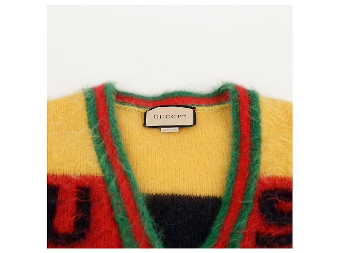 Gucci Bürstiger Cardigan Jubiläum XS Mehrfarben - Ansicht 4