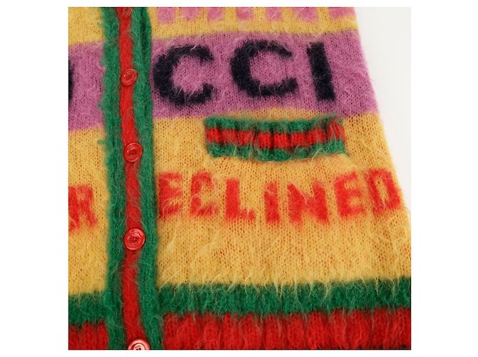 Gucci Bürstiger Cardigan Jubiläum XS Mehrfarben - Ansicht 5