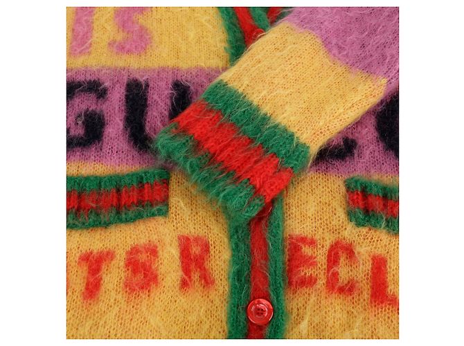 Gucci Bürstiger Cardigan Jubiläum XS Mehrfarben - Ansicht 6