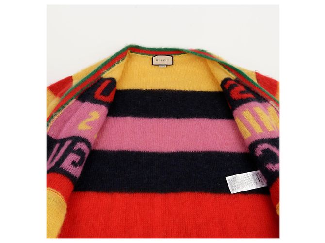 Gucci Bürstiger Cardigan Jubiläum XS Mehrfarben - Ansicht 8