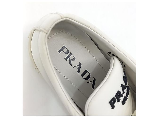 Prada Re-Nylon Gabardine Sneakers Weiß - Ansicht 6