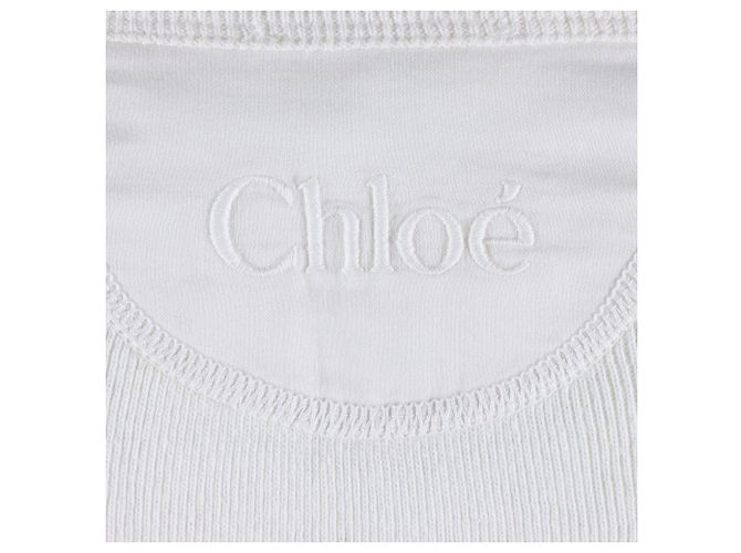 Chloé Chloe de manga comprida Branco - vista 4