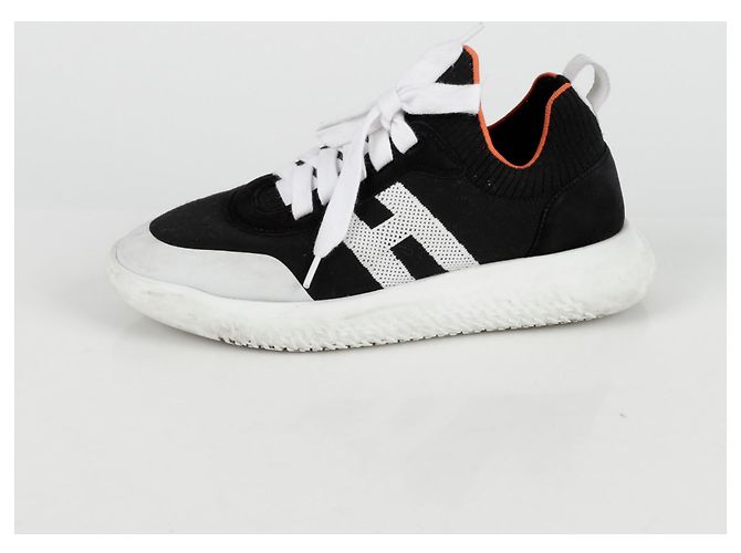 Hermès Baskets Crew Taille Noir - vue 4