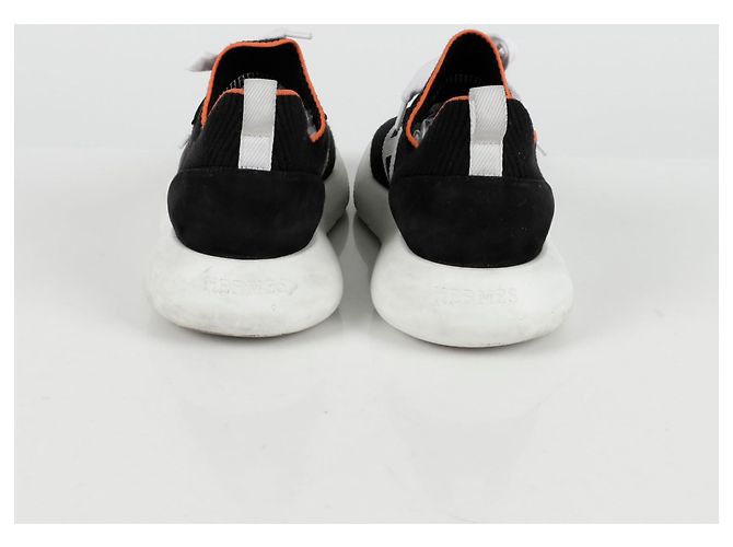Hermès Baskets Crew Taille Noir - vue 7