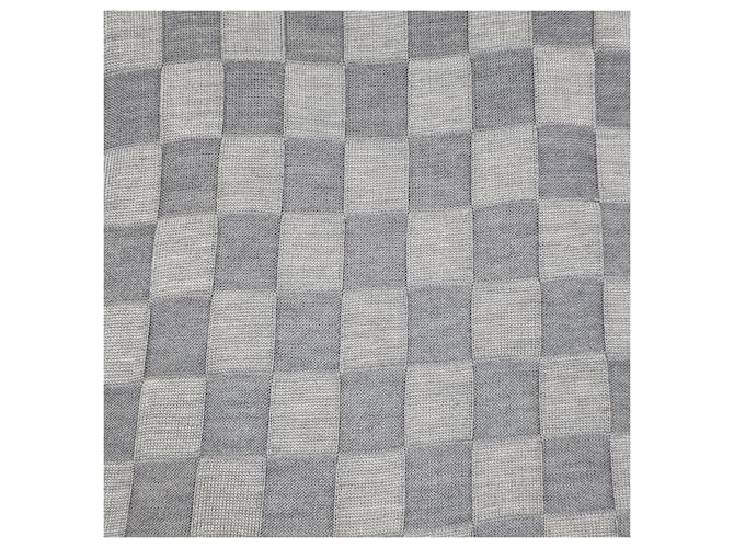 Louis Vuitton Seidenstrick mit Damier-Muster Braun - Ansicht 3