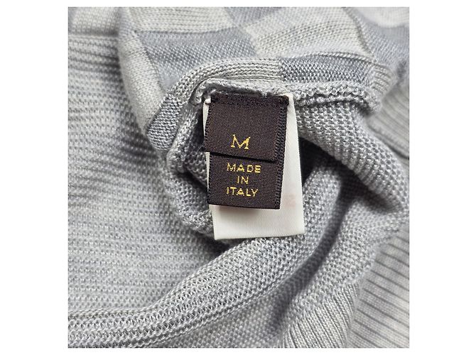 Louis Vuitton Seidenstrick mit Damier-Muster Braun - Ansicht 5