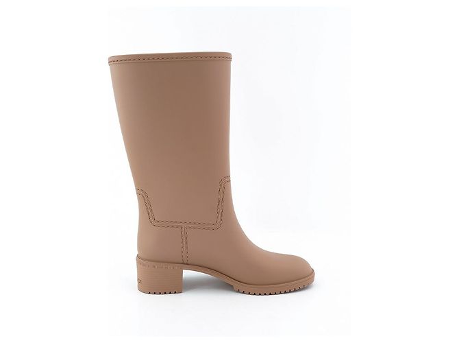 Gucci Botas de lluvia de goma para mujeres marrones Castaño - vista 13
