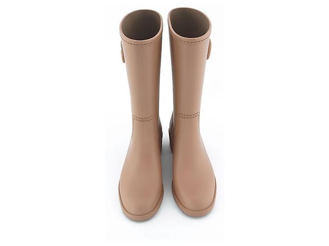 Gucci Botas de lluvia de goma para mujeres marrones Castaño - vista 2