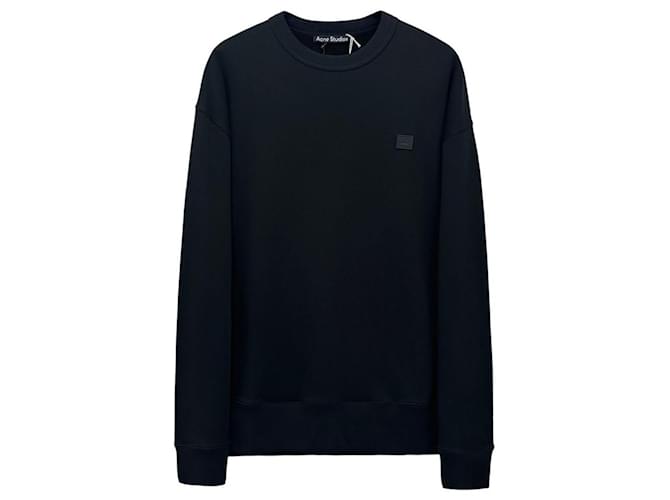 Oversized Sweatshirt mit Face-Logo von Acne Studios Schwarz - Ansicht 6