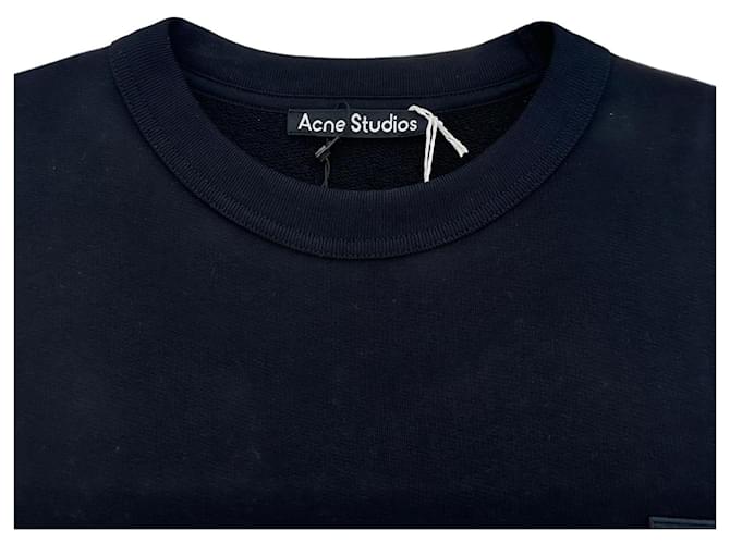 Oversized Sweatshirt mit Face-Logo von Acne Studios Schwarz - Ansicht 9