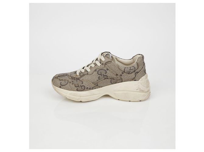 Gucci Messing-Sneaker Braun - Ansicht 10