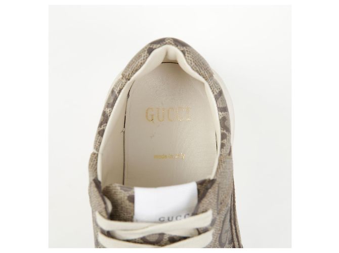 Gucci Messing-Sneaker Braun - Ansicht 14