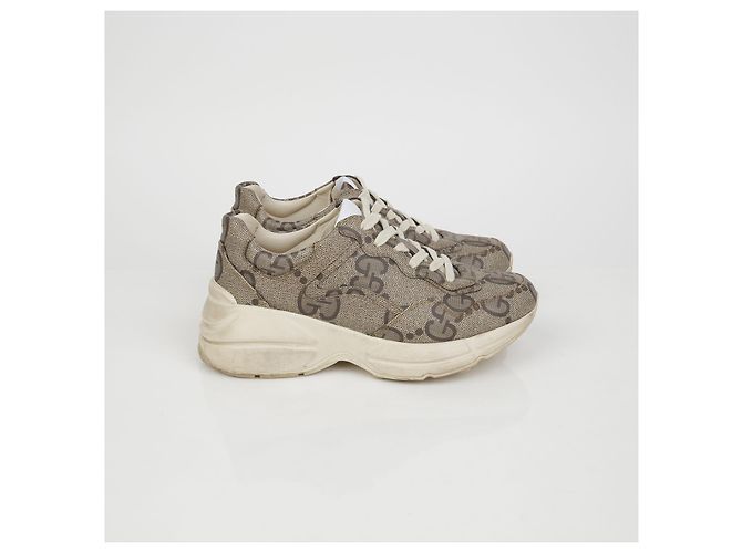 Gucci Messing-Sneaker Braun - Ansicht 3