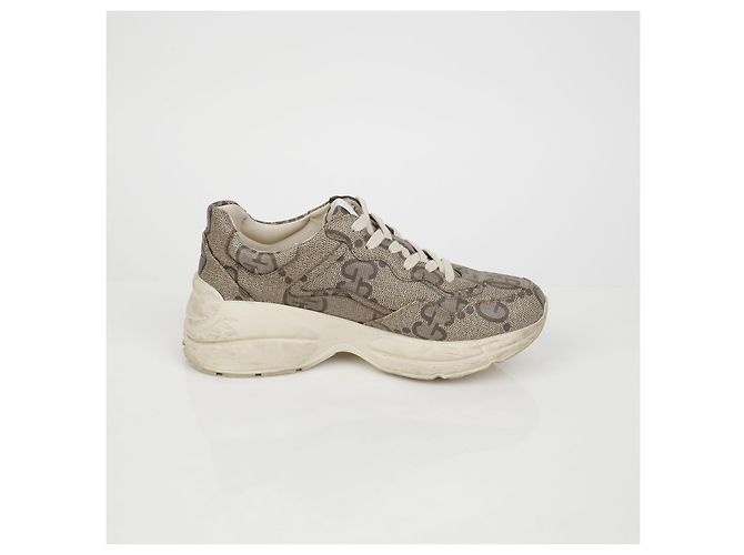 Gucci Messing-Sneaker Braun - Ansicht 9