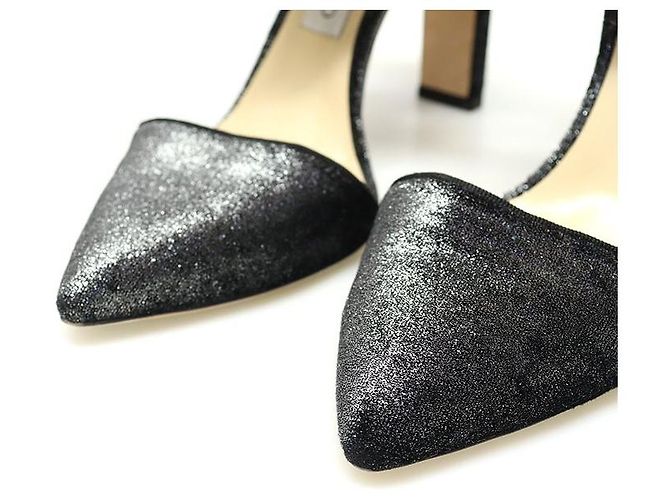 Jimmy Choo Pumps in velluto cristallo grigio per donne Marrone - vista 7