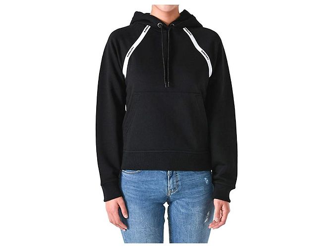 Burberry Oversized Hoodie Schwarz mit Logo - Ansicht 10