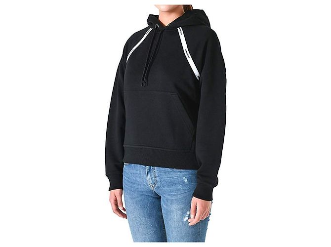 Burberry Oversized Hoodie Schwarz mit Logo - Ansicht 11