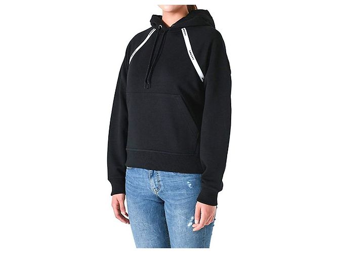 Burberry Oversized Hoodie Schwarz mit Logo - Ansicht 2