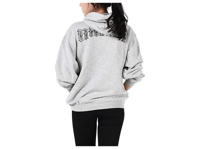 Balenciaga Grau Bestickter Hoodie mit Tattoo-Logo Braun - Ansicht 11
