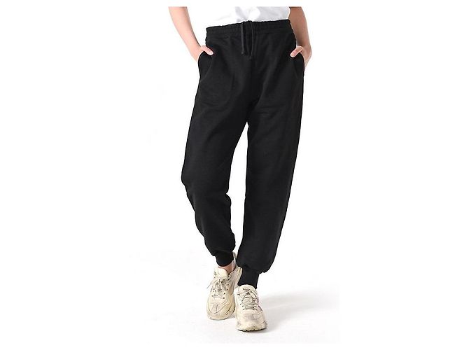 Alexander Mcqueen Pantalones de chándal con logo de graffiti negros - vista 8
