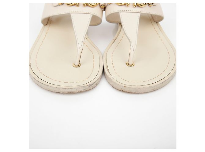 Salvatore Ferragamo Sandalias con Decoración Double Gancio Castaño - vista 4