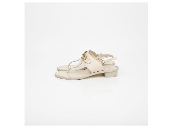 Salvatore Ferragamo Sandalias con Decoración Double Gancio Castaño - vista 5