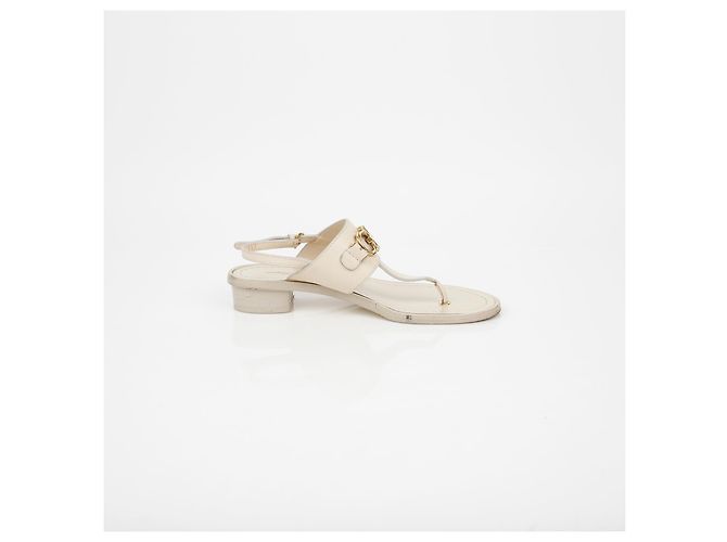 Salvatore Ferragamo Sandalias con Decoración Double Gancio Castaño - vista 7