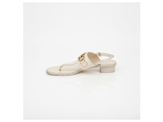 Salvatore Ferragamo Sandalias con Decoración Double Gancio Castaño - vista 9