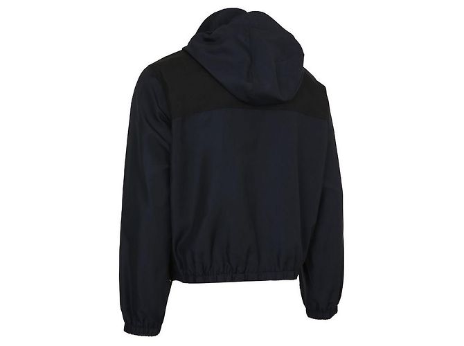 Céline Giacca a vento con ricamo del logo in blu navy - vista 5