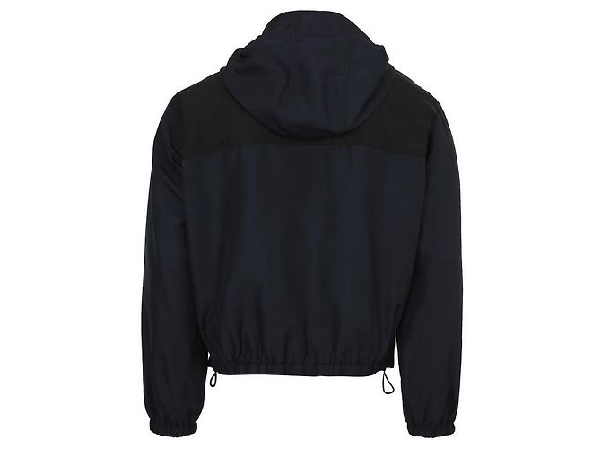 Céline Giacca a vento con ricamo del logo in blu navy - vista 6