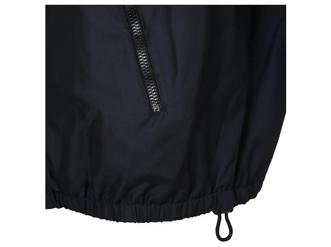 Céline Giacca a vento con ricamo del logo in blu navy - vista 9