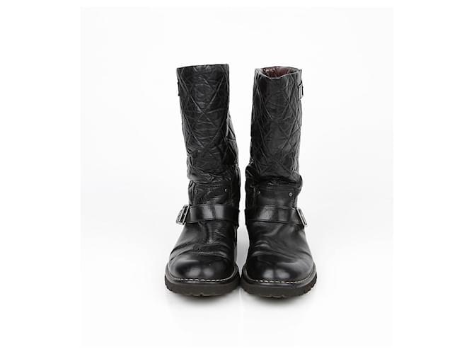Chanel Botas Biker Negro - vista 3