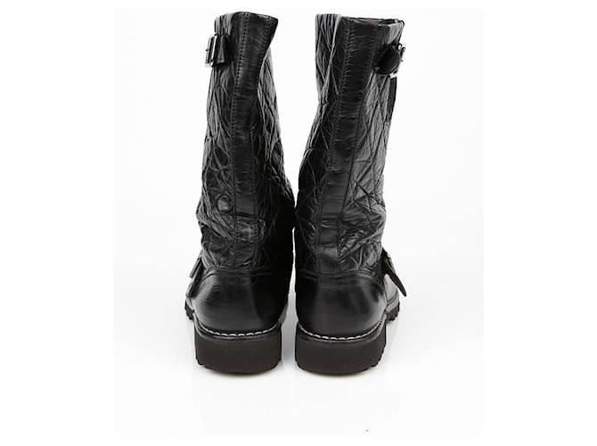 Chanel Botas Biker Negro - vista 5
