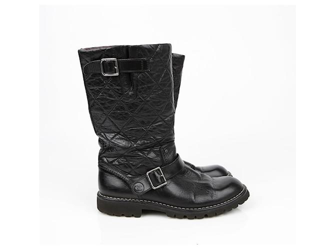 Chanel Botas Biker Negro - vista 6