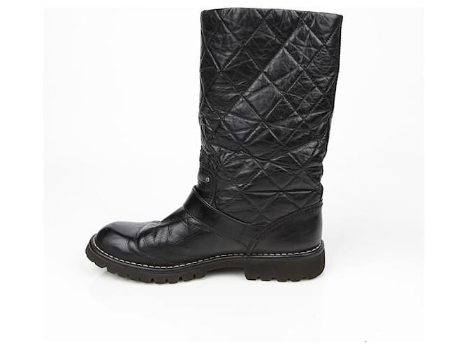 Chanel Botas Biker Negro - vista 7