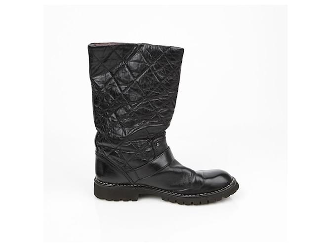Chanel Botas Biker Negro - vista 8