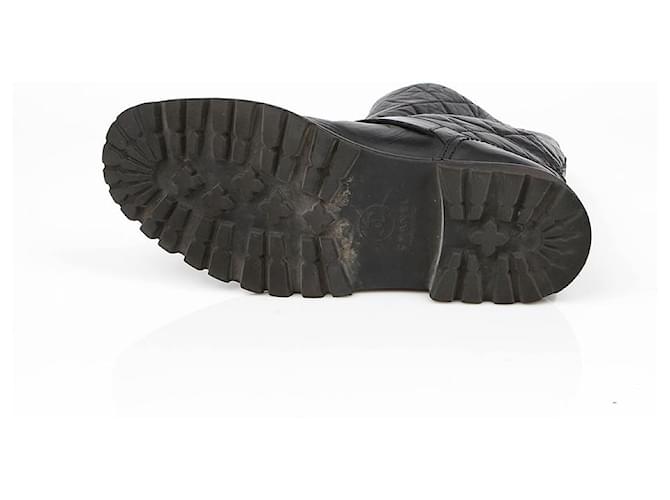 Chanel Botas Biker Negro - vista 9