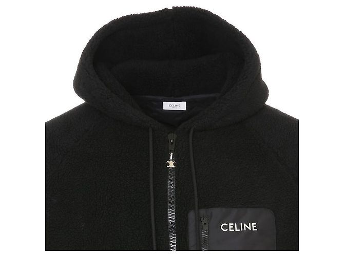 Céline Fleece-Jacke mit gesticktem Logo Rot - Ansicht 7