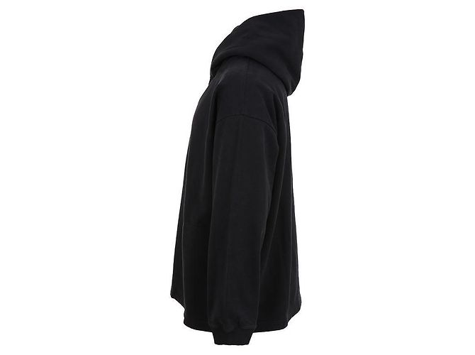 Acne Schwarzer Hoodie mit Logo-Detail - Ansicht 4